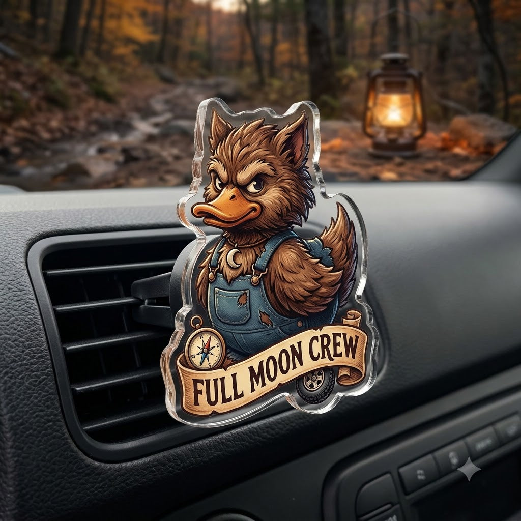 Werewolf Duck Acrylic Car Air Vent Clip-DN2808261121