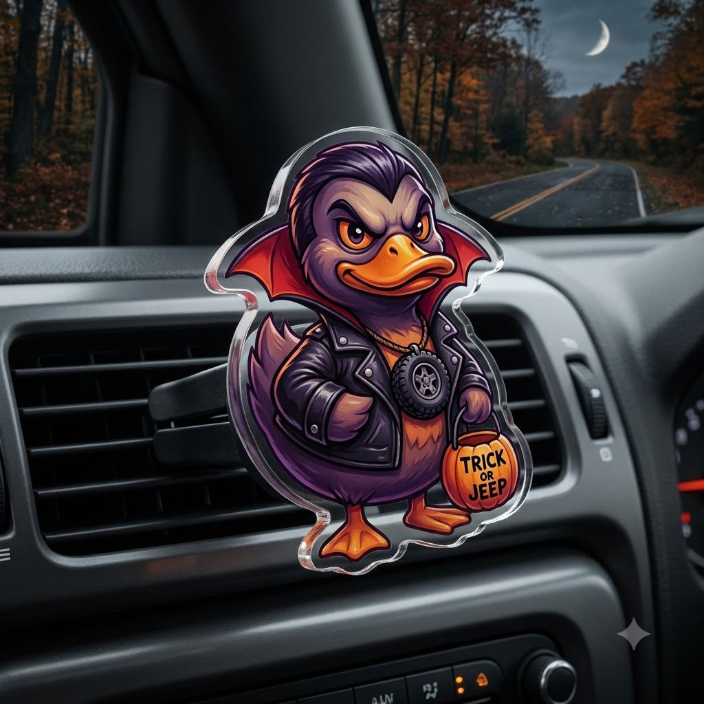 Halloween Duck Acrylic Car Air Vent Clip-DN2808261119