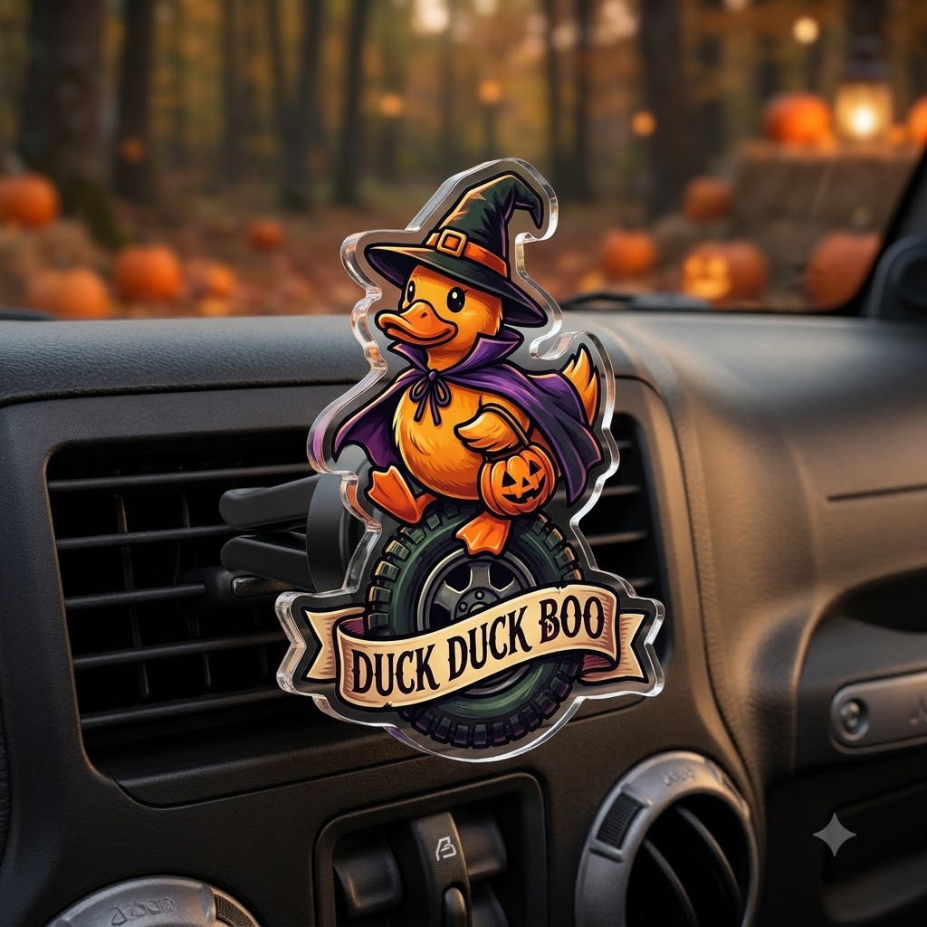 Halloween Duck Acrylic Car Air Vent Clip-DN2808261119