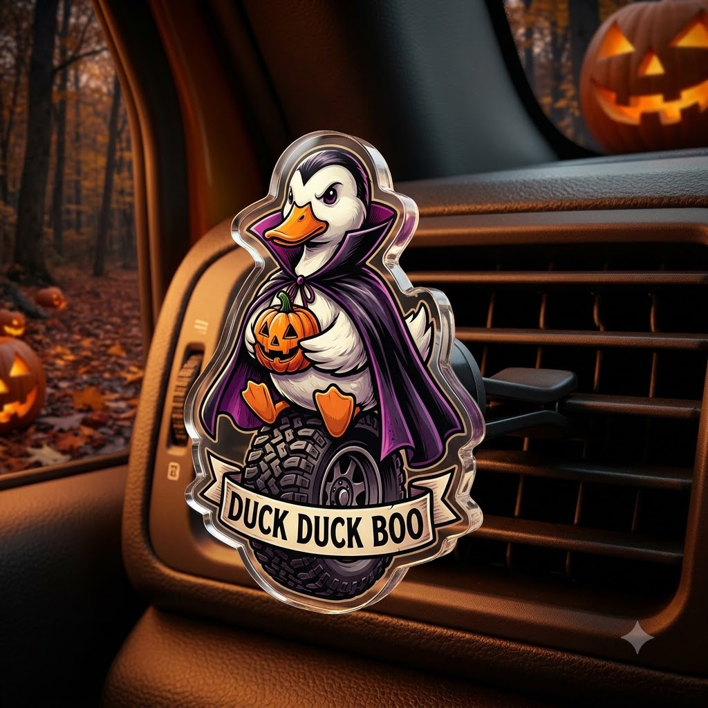 Halloween Duck Acrylic Car Air Vent Clip-DN2808261119