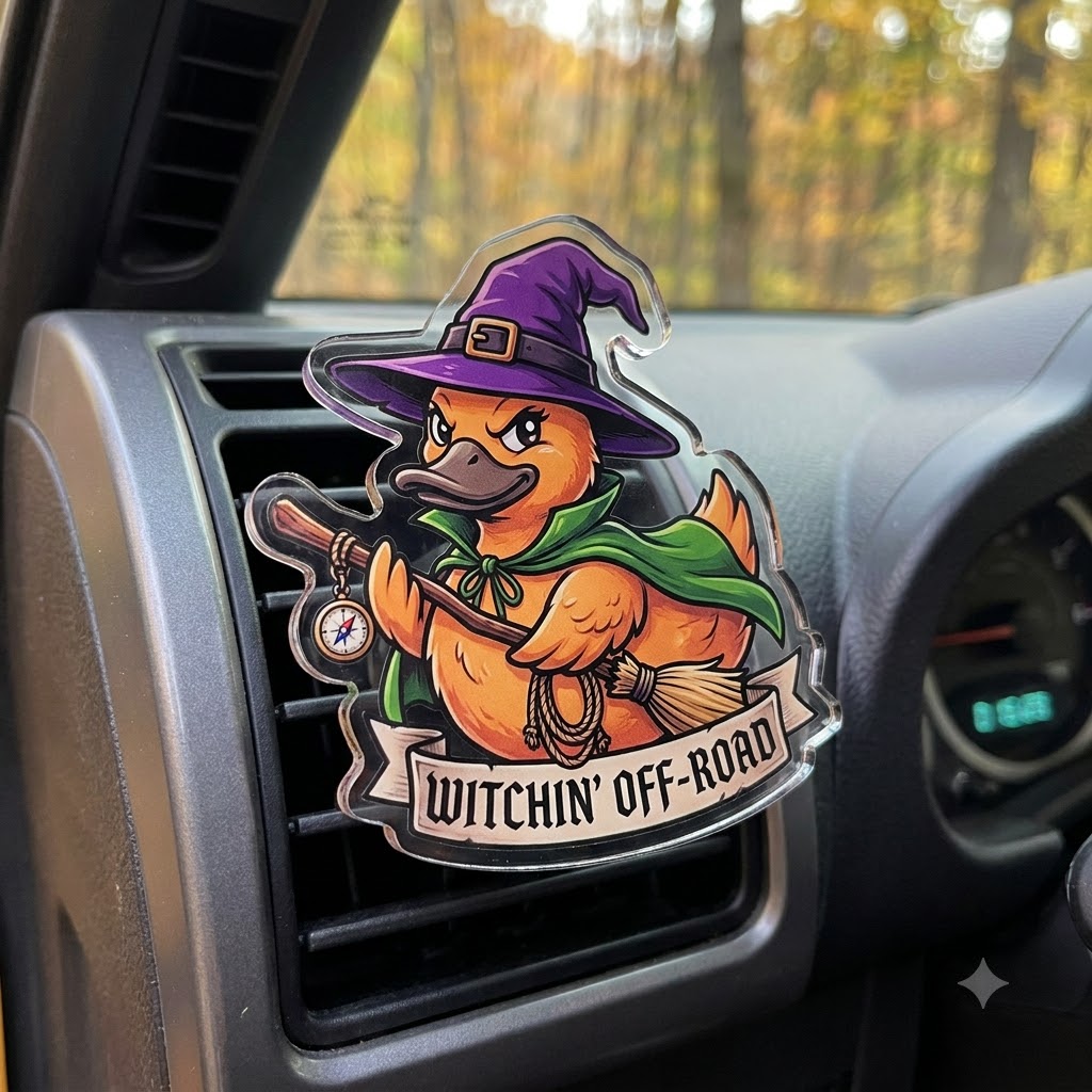 Halloween Duck Acrylic Car Air Vent Clip-DN2808261119