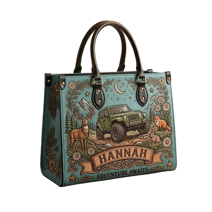 Adventure Awaits Personalized Leather Bag + Free Wallet-DN2310261135