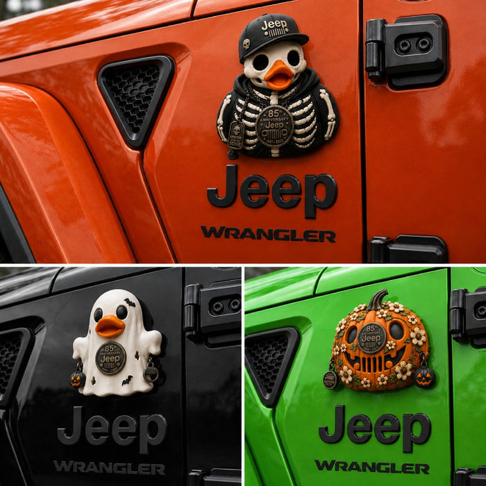Jeep 85th Anniversary Halloween Skeleton Duck Acrylic Magnet TN2608271433