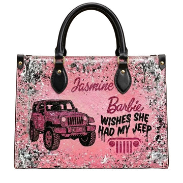 Barbie Wish She Had My Jeep Personalized Leather Bag + Free Wallet TN2407261350