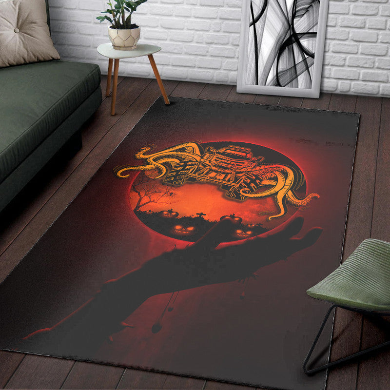 Jeep Moon Area Rug Horror Zombie Hand No2 LT9