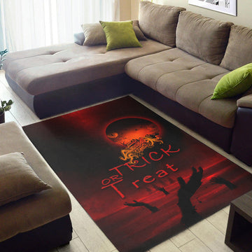 Jeep Moon Area Rug Horror Zombie Hand LT9