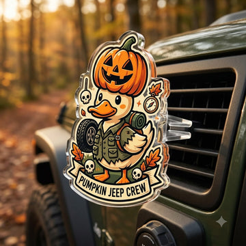 Pumpkin Duck Acrylic Car Air Vent Clip-DN2808261118