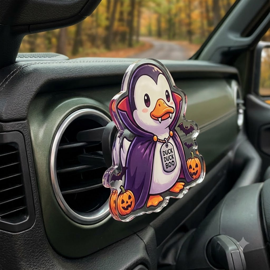 Halloween Duck Acrylic Car Air Vent Clip-DN2808261119