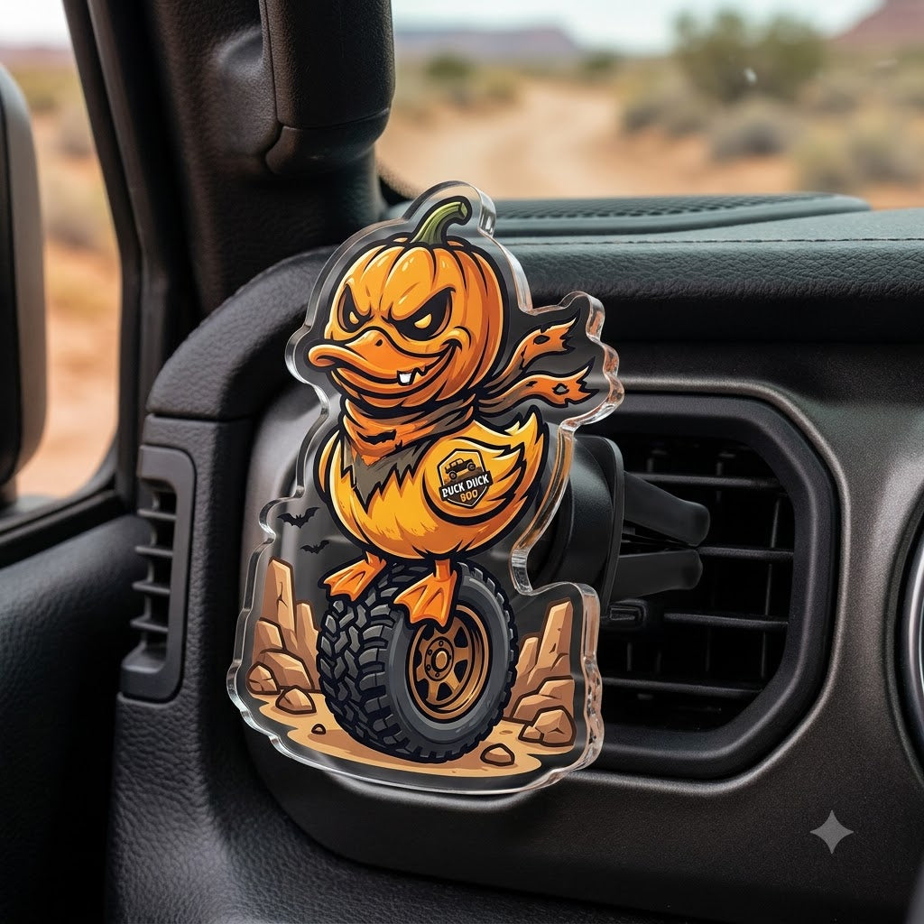Pumpkin Duck Acrylic Car Air Vent Clip-DN2808261118