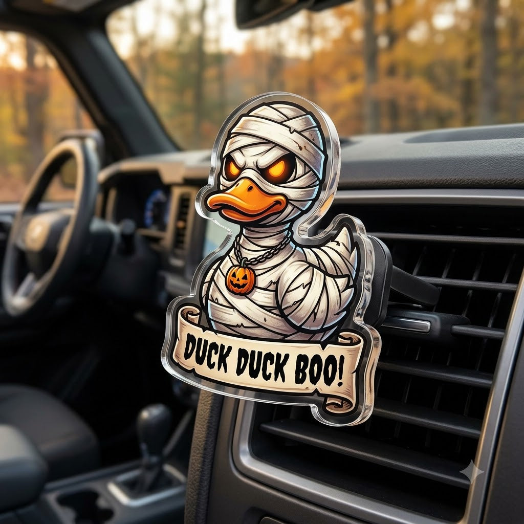 Mummy Duck Acrylic Car Air Vent Clip-DN2808261120
