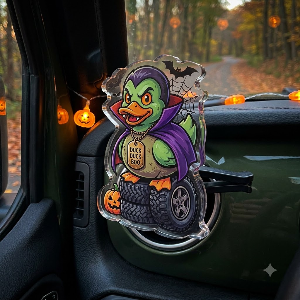 Halloween Duck Acrylic Car Air Vent Clip-DN2808261119