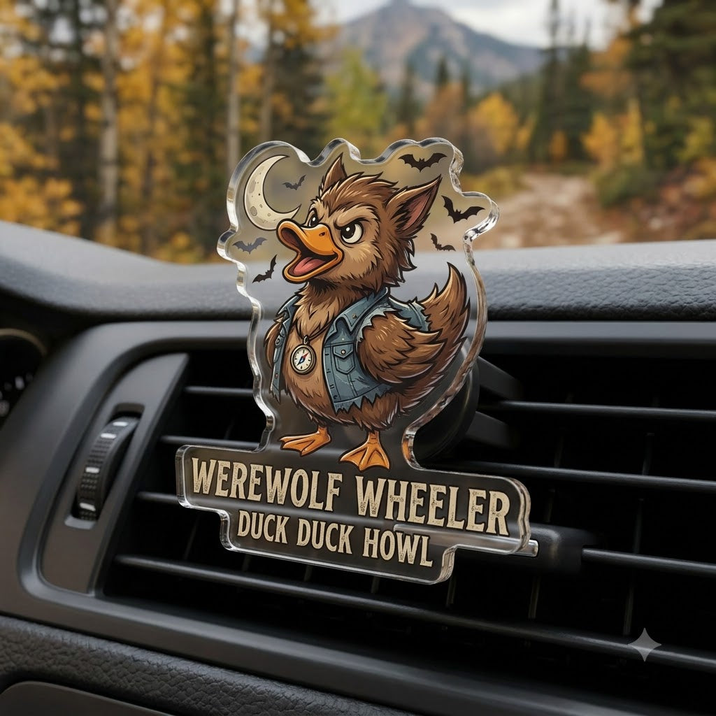 Werewolf Duck Acrylic Car Air Vent Clip-DN2808261121