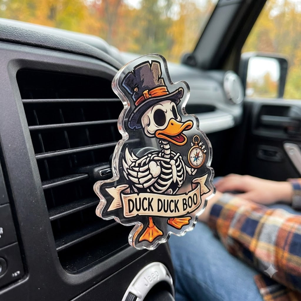 Mummy Duck Acrylic Car Air Vent Clip-DN2808261120