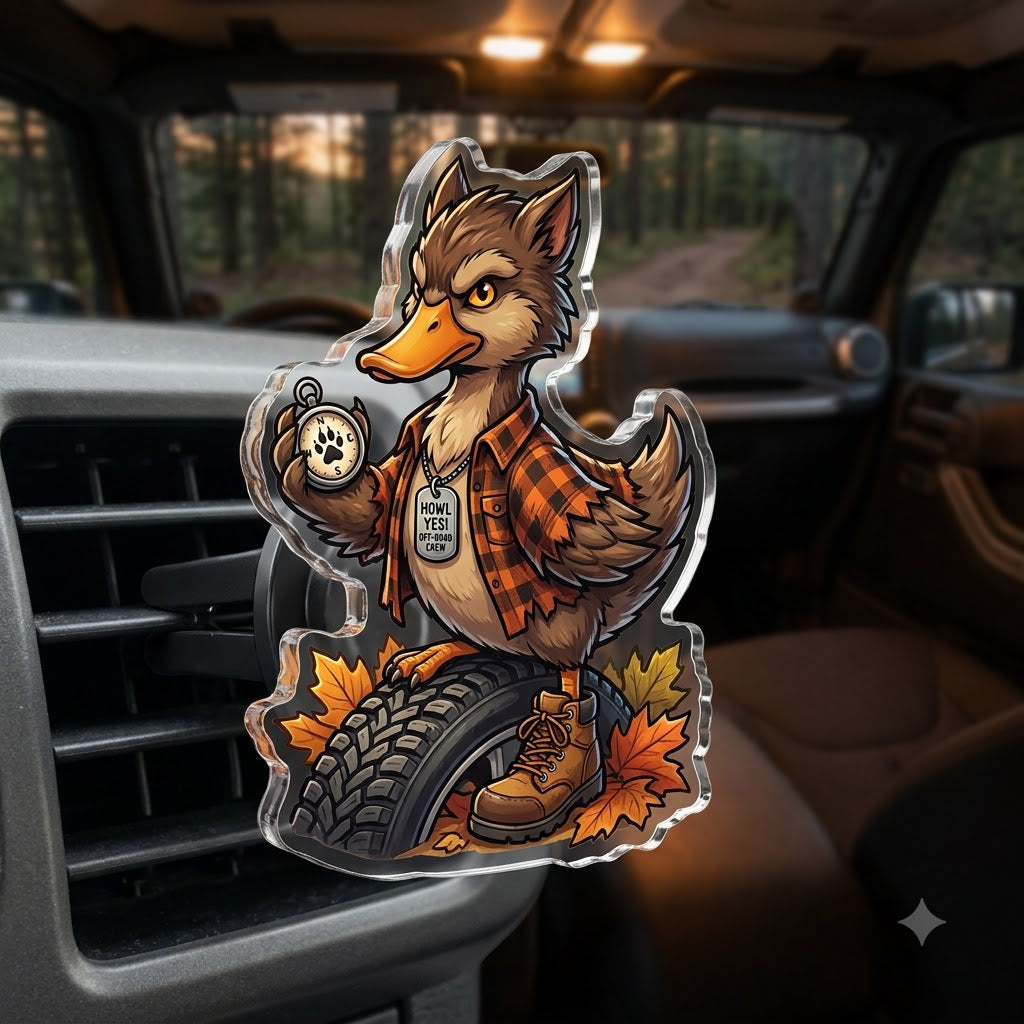 Werewolf Duck Acrylic Car Air Vent Clip-DN2808261121