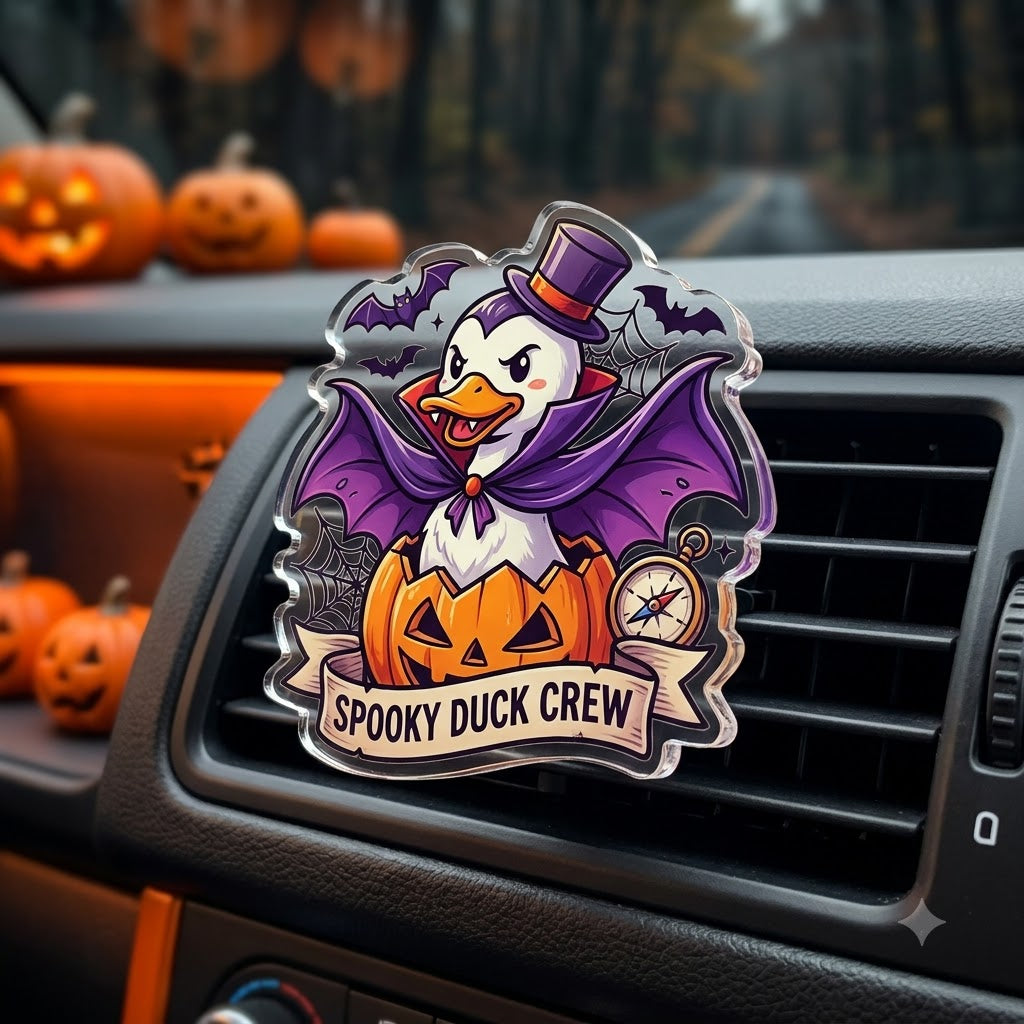 Halloween Duck Acrylic Car Air Vent Clip-DN2808261119