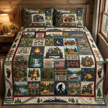 Bigfoot Approved Personalized Quilted Bedding Set TN0608261539