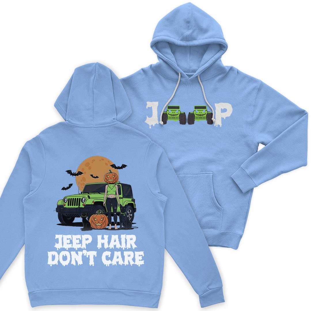 Jeep Hair Don't Care Spooky Halloween T-Shirt Hoodie Supler Store
