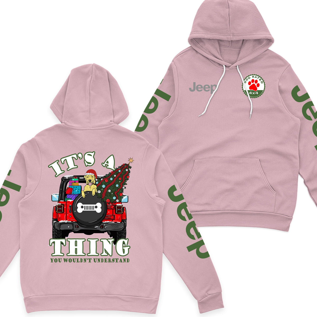 It's A Jeep Thing Dog Lover Christmas Zip Hoodie Supler Store