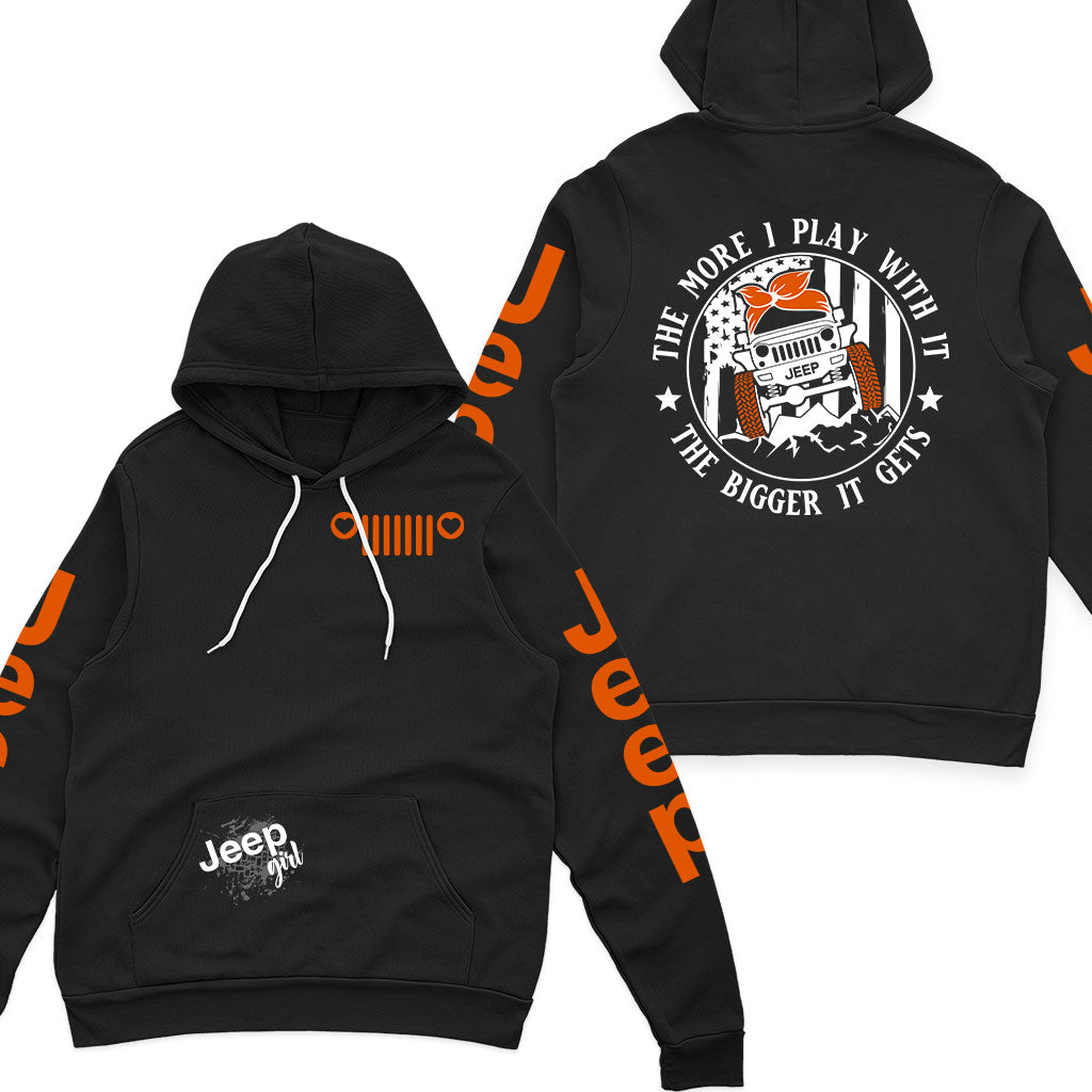 Jeep Multicolor The More I Play With It Offroad Zip Hoodie Supler Store