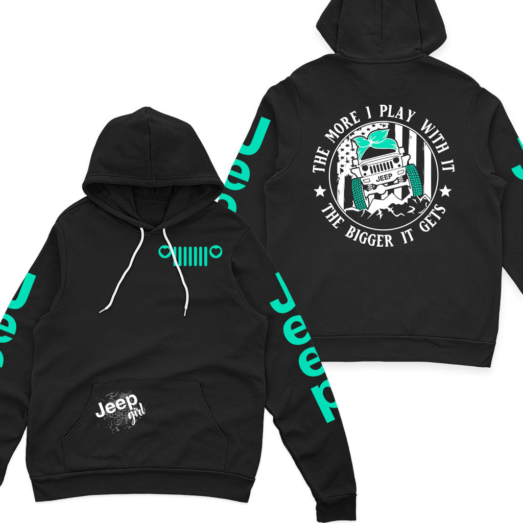 Jeep Multicolor The More I Play With It Offroad Zip Hoodie Supler Store