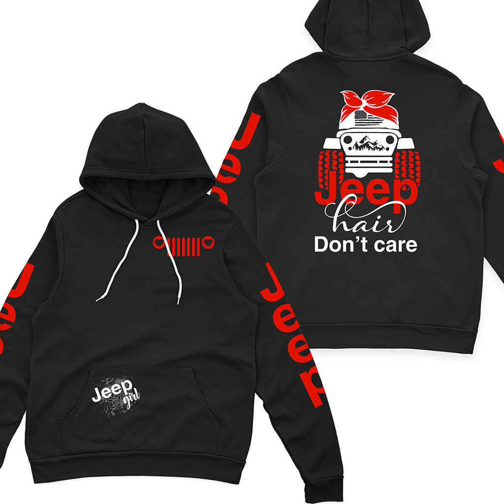 Jeep Hair Don't Care T-shirt Hoodie Supler Store