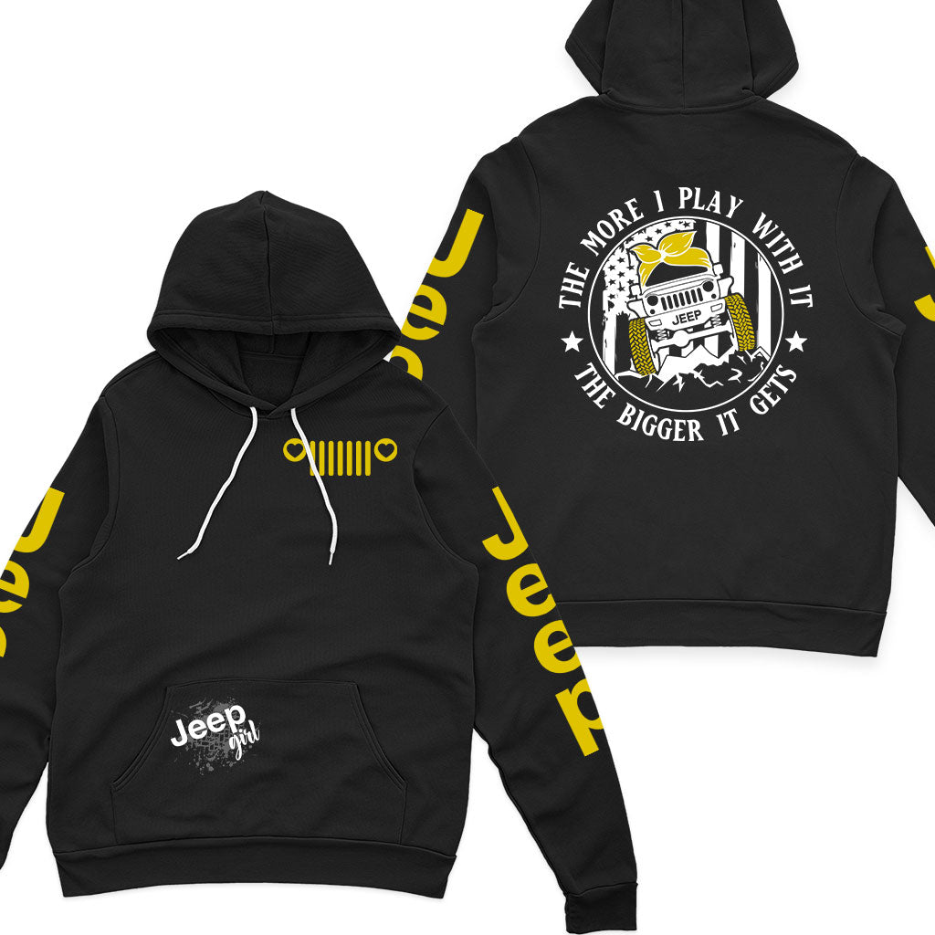 Jeep Multicolor The More I Play With It Offroad Zip Hoodie Supler Store