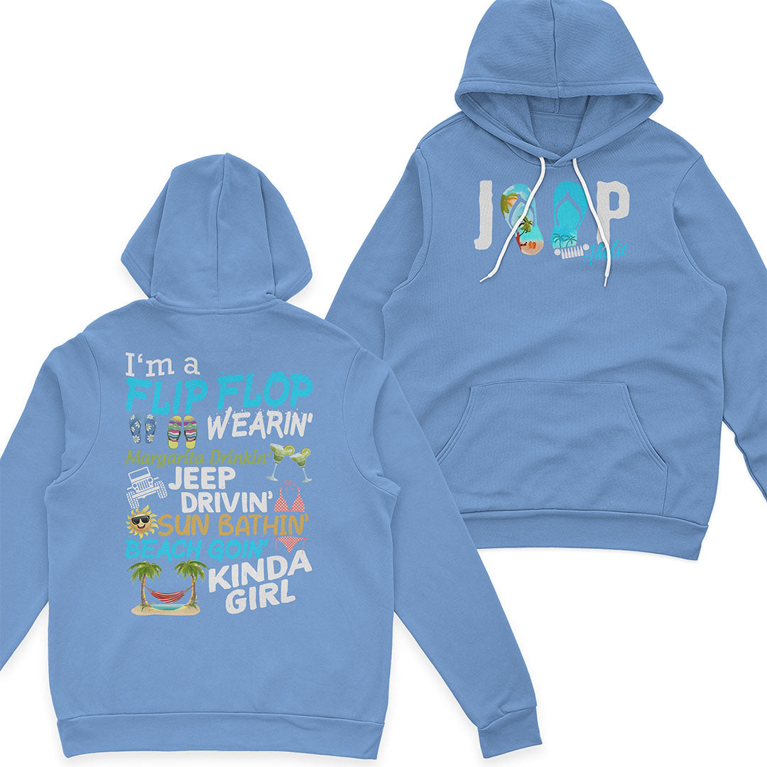 I'm A Flip Flop Margarita Jeep Drivin' Kinda Girl T-Shirt Hoodie TN2407261066