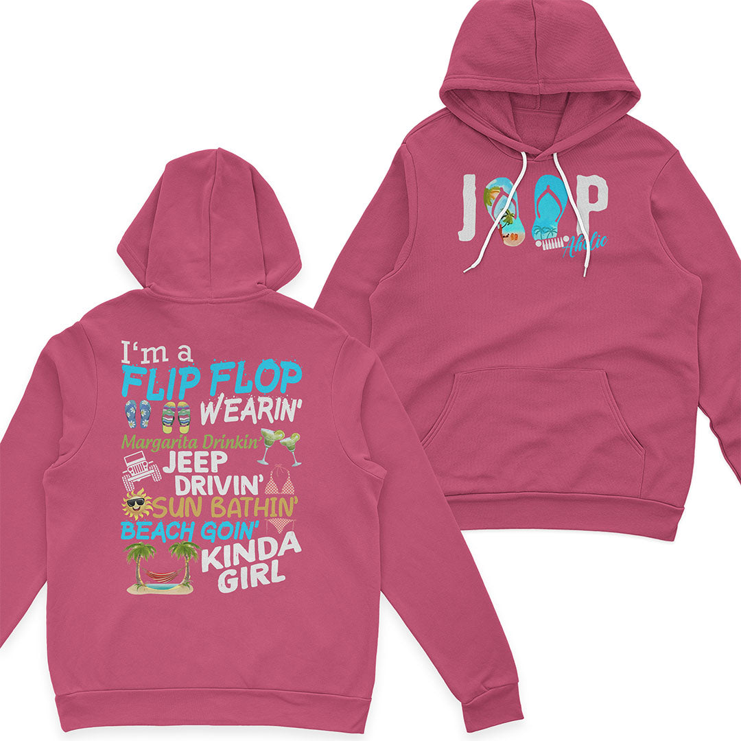 I'm A Flip Flop Margarita Jeep Drivin' Kinda Girl T-Shirt Hoodie TN2407261066