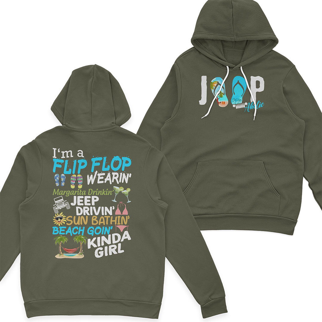 I'm A Flip Flop Margarita Jeep Drivin' Kinda Girl T-Shirt Hoodie TN2407261066