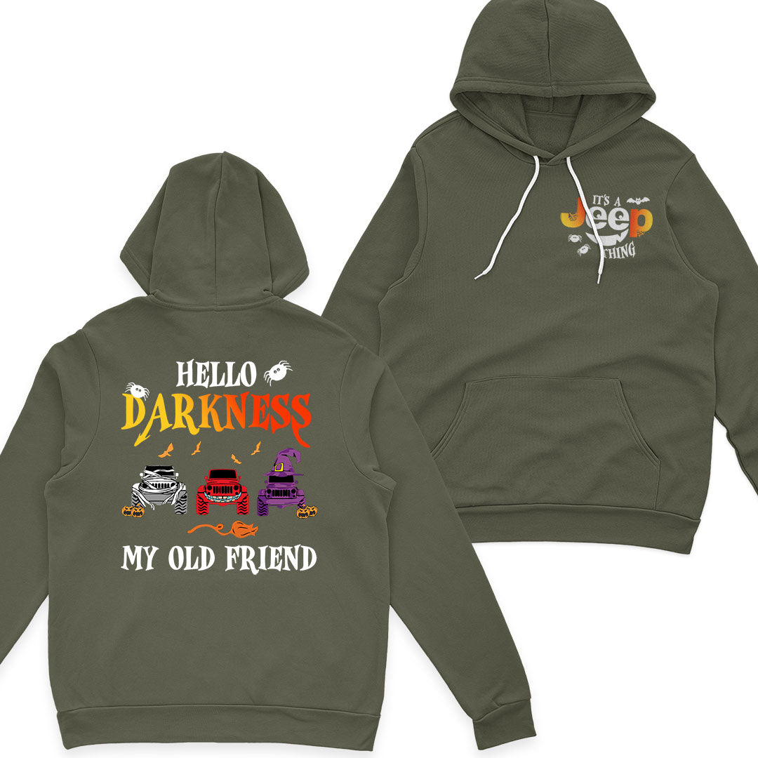 Jeep Halloween Hello Darkness My Old Friend T-Shirt Hoodie Supler Store