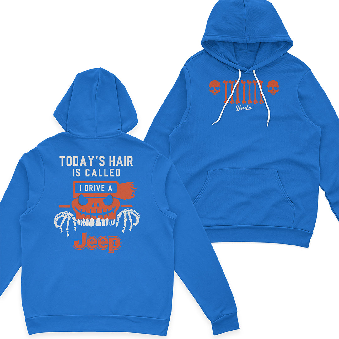 Personalized Halloween Jeep Today's Hair Is Called T-Shirt Hoodie Supler Store