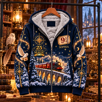 HaPo 25 Years of Magic – Moonlit Hogwarts Express – Personalized AOP Apparel – Anniversary Gift for Wizard Fans-DN1210261516