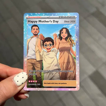 Custom Anime Photo "Best Dad Ever" Trading Card PoMocard PM08051651