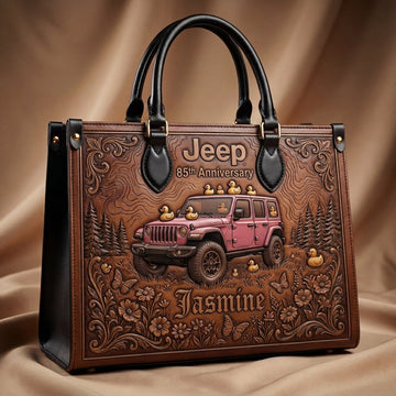 Jeep 85th Anniversary V2 Personalized Leather Bag + Free Wallet TN2407261402