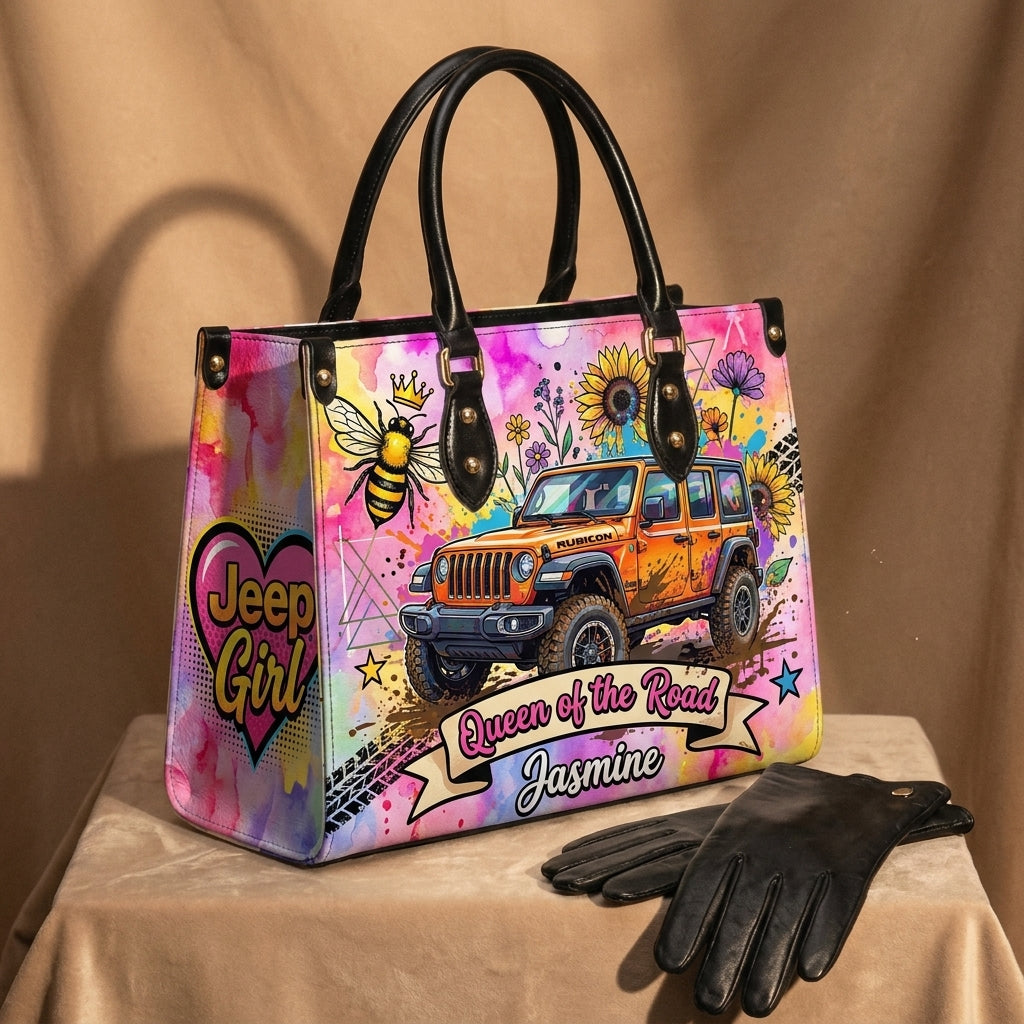 Queen Of The Road Personalized Leather Bag + Free Wallet TN2407261349