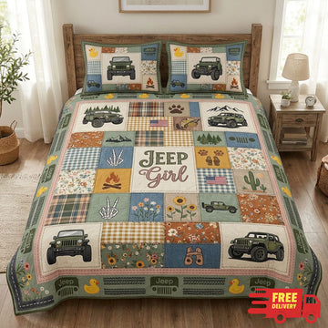 Jeep Girl Quilted Bedding Set TN0608261533