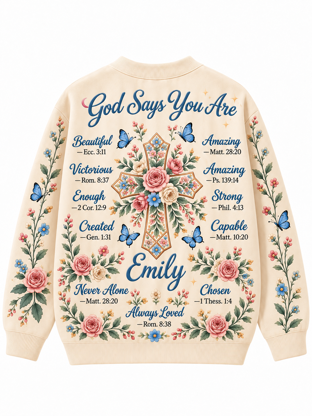 God Says You Are Gift For Her - Personalized Christian Knitted Cardigan