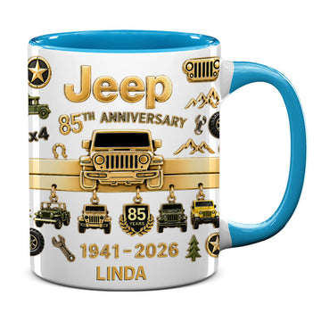 Jeep 85th Anniversary Personalized Accent Mug DN1408261641