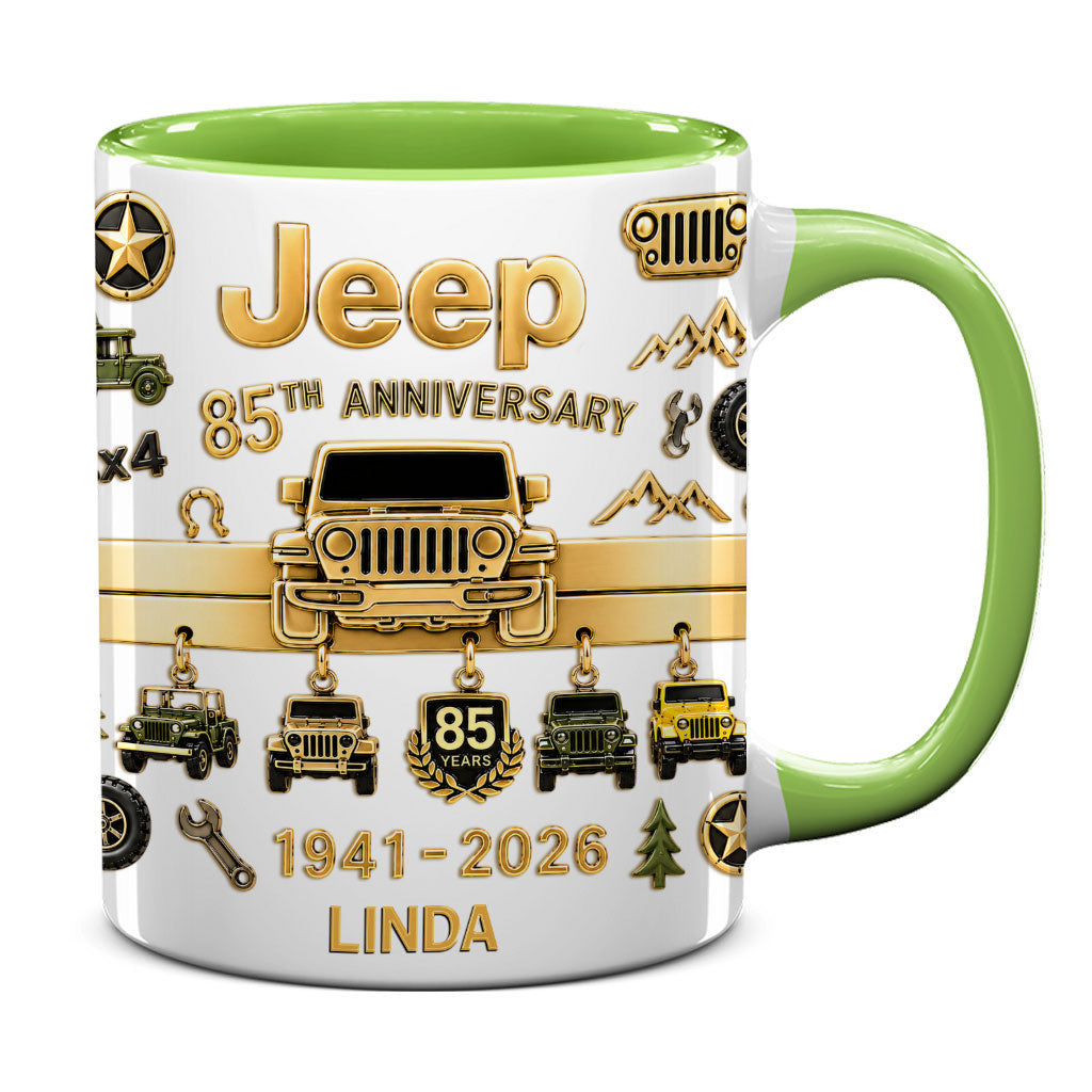 Jeep 85th Anniversary Personalized Accent Mug DN1408261641