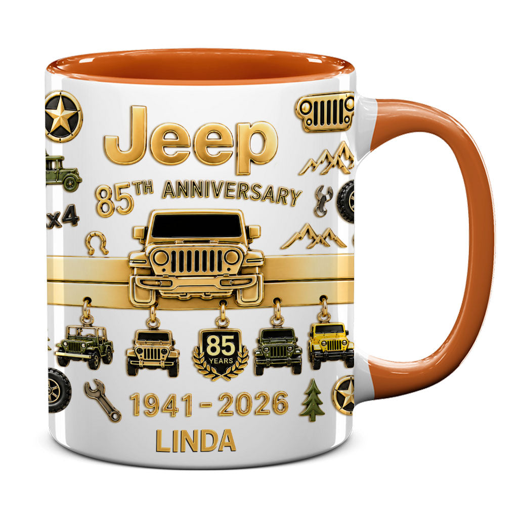 Jeep 85th Anniversary Personalized Accent Mug DN1408261641