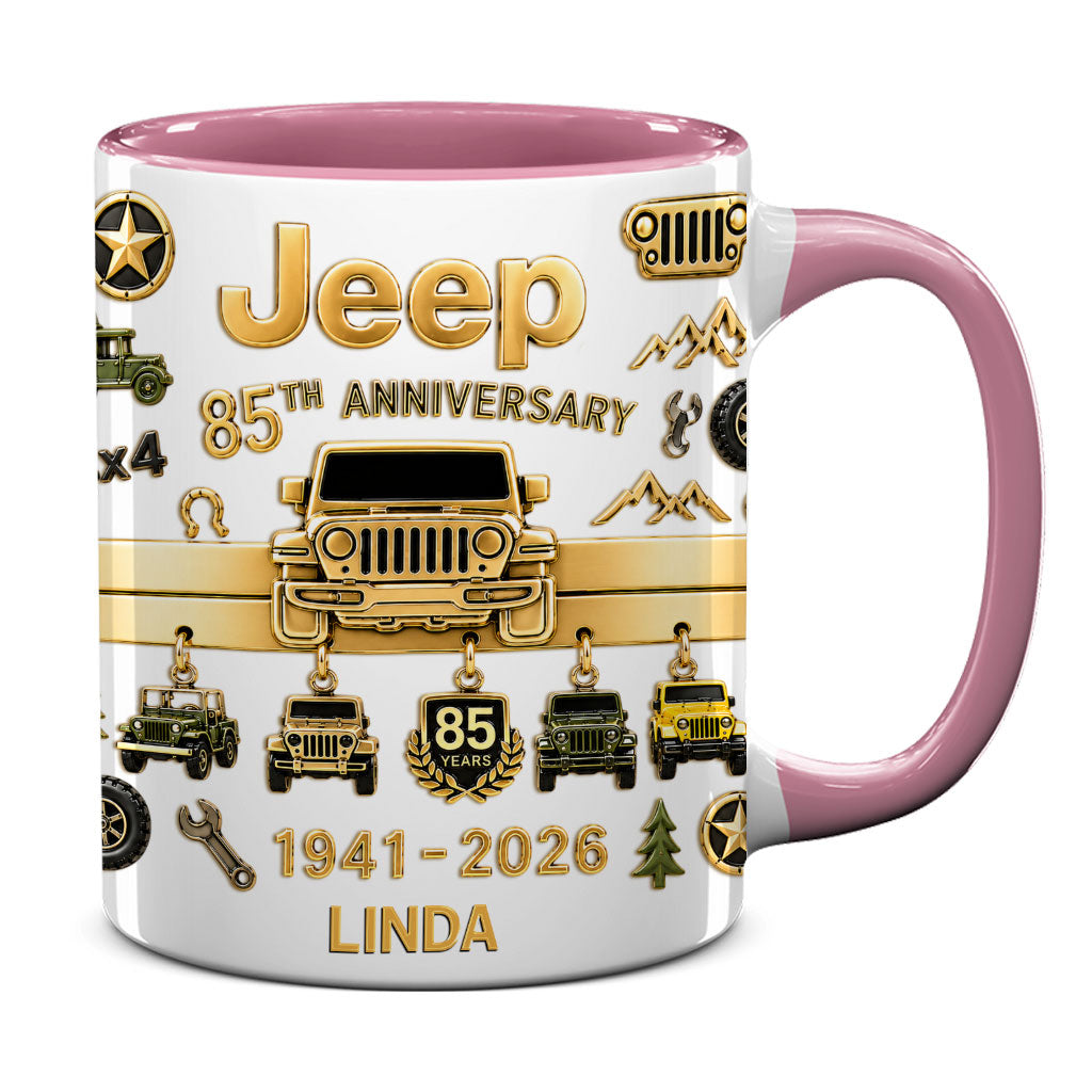 Jeep 85th Anniversary Personalized Accent Mug DN1408261641
