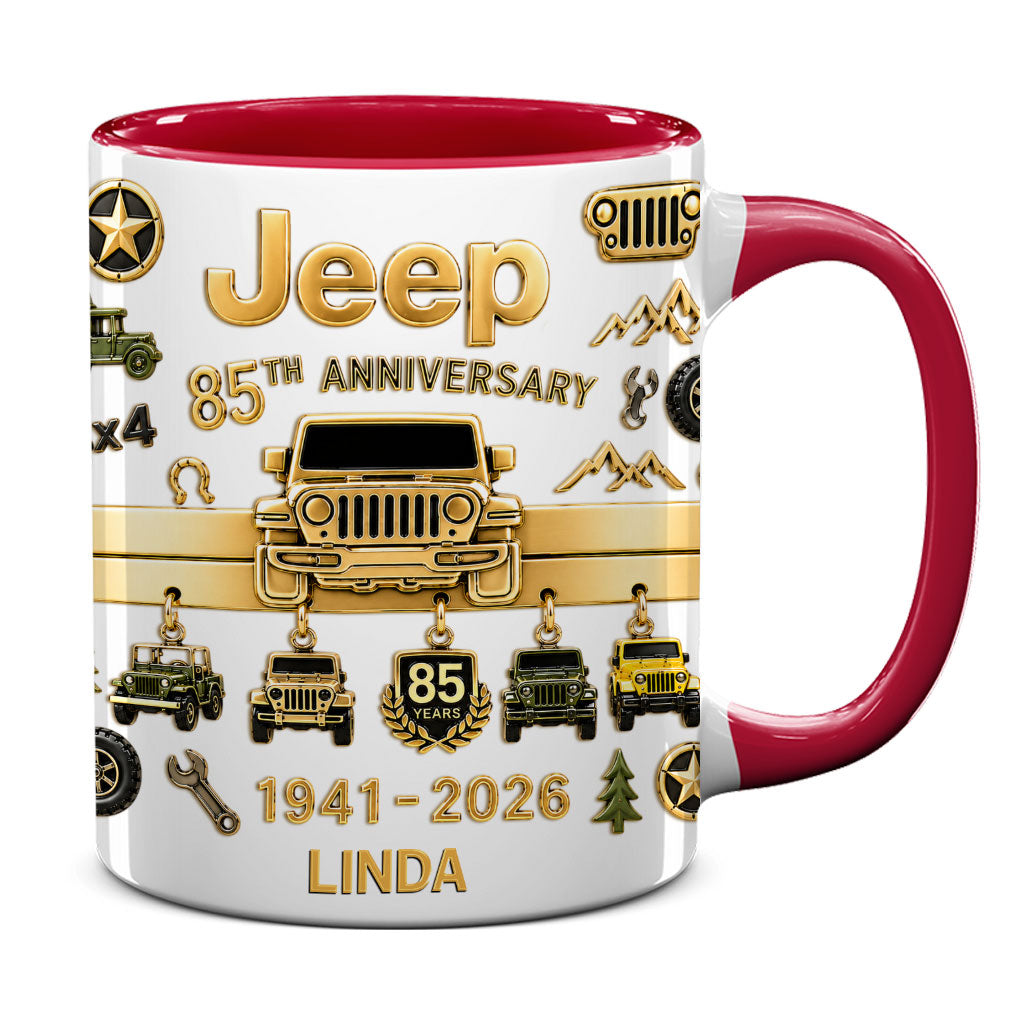 Jeep 85th Anniversary Personalized Accent Mug DN1408261641