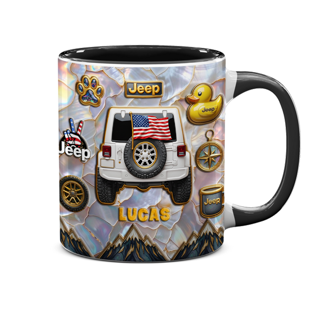Personalized Jeep Offroad Aholic Coffee Accent Mug DN1408261653