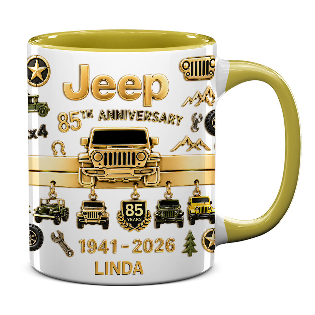 Jeep 85th Anniversary Personalized Accent Mug DN1408261641