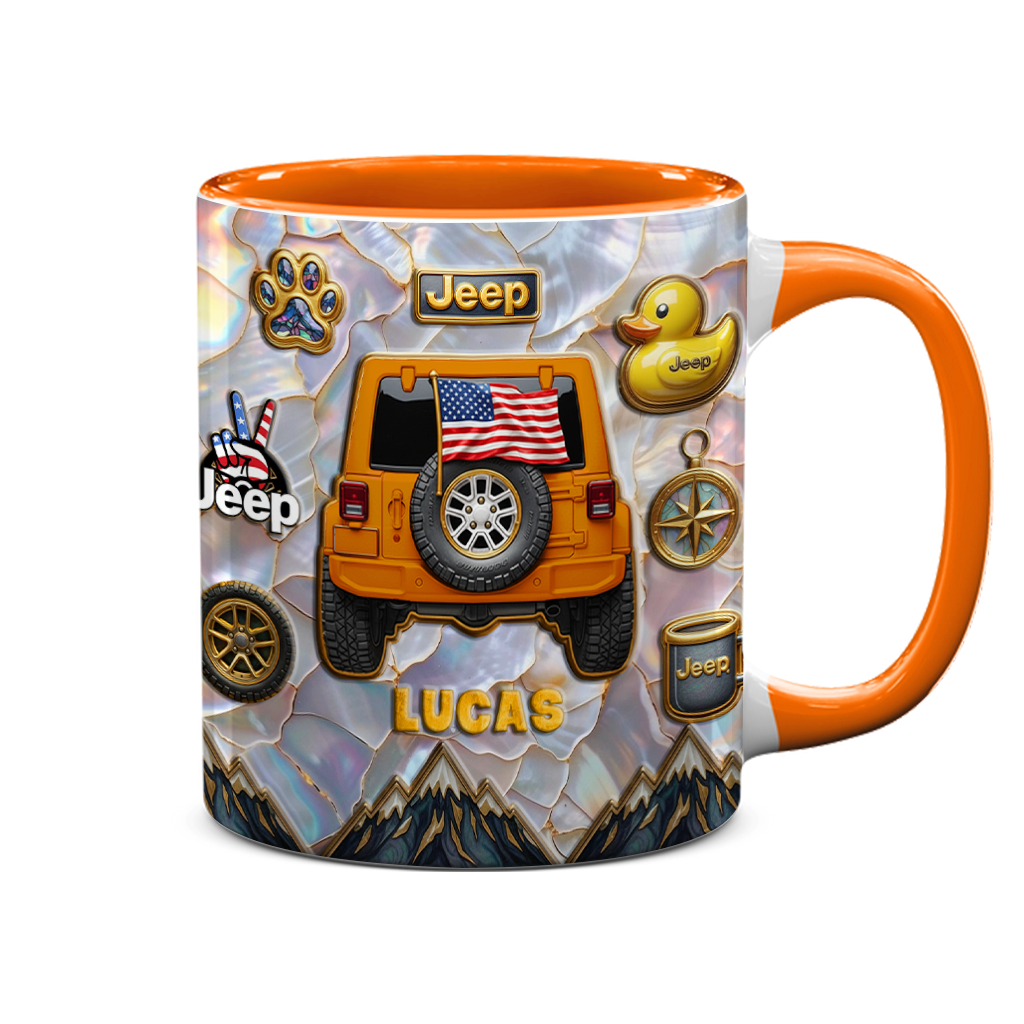Personalized Jeep Offroad Aholic Coffee Accent Mug DN1408261653