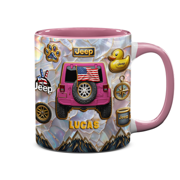 Personalized Jeep Offroad Aholic Coffee Accent Mug DN1408261653