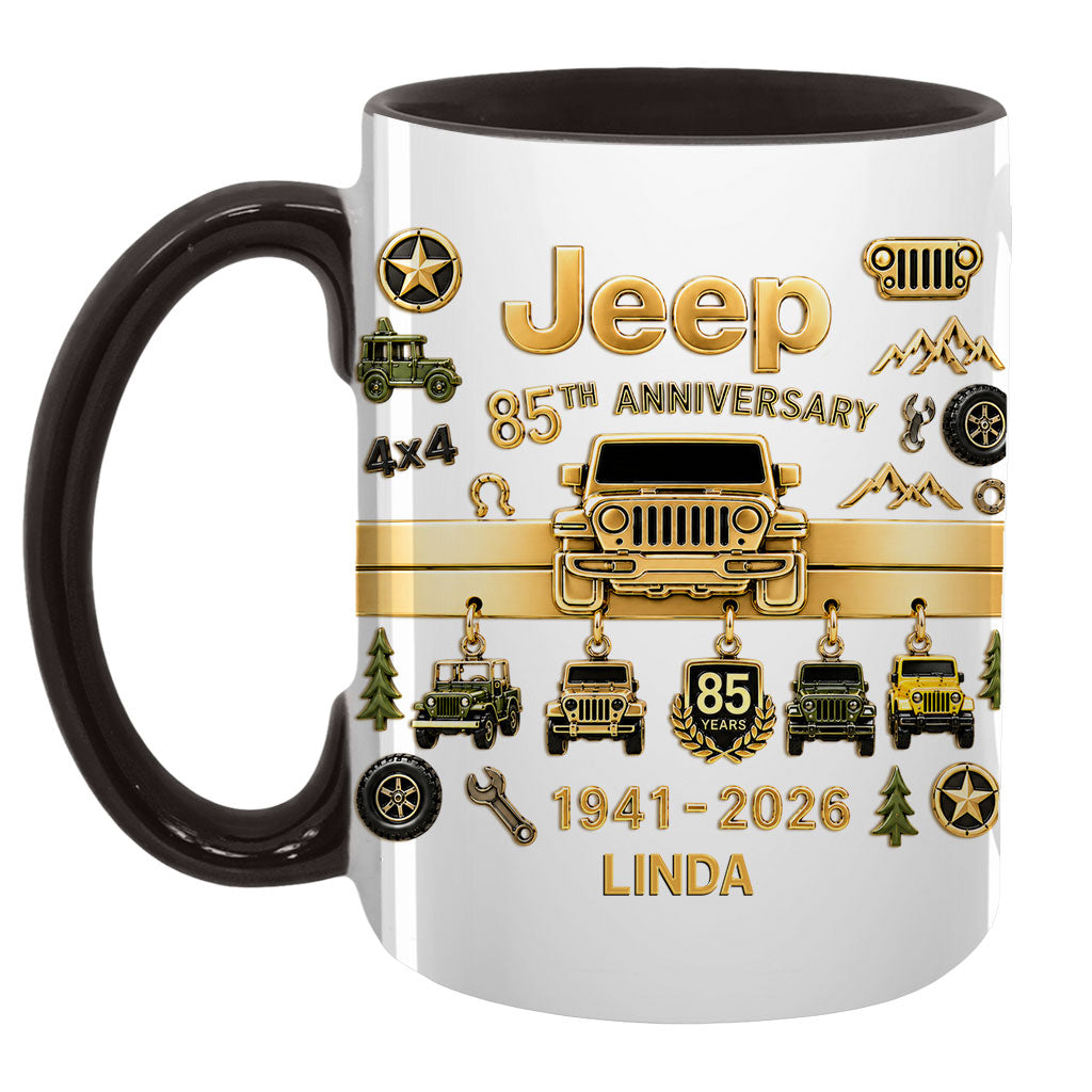 Jeep 85th Anniversary Personalized Accent Mug DN1408261641