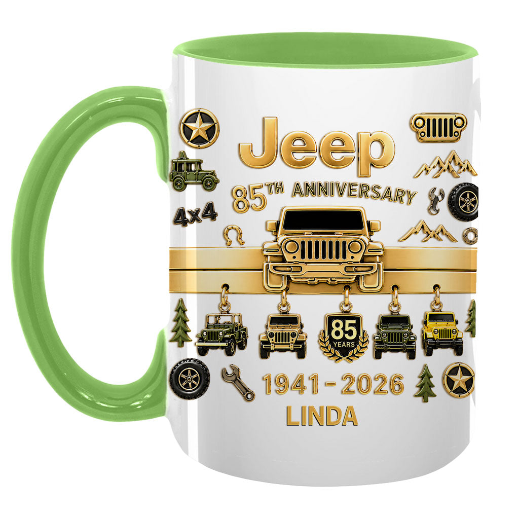 Jeep 85th Anniversary Personalized Accent Mug DN1408261641