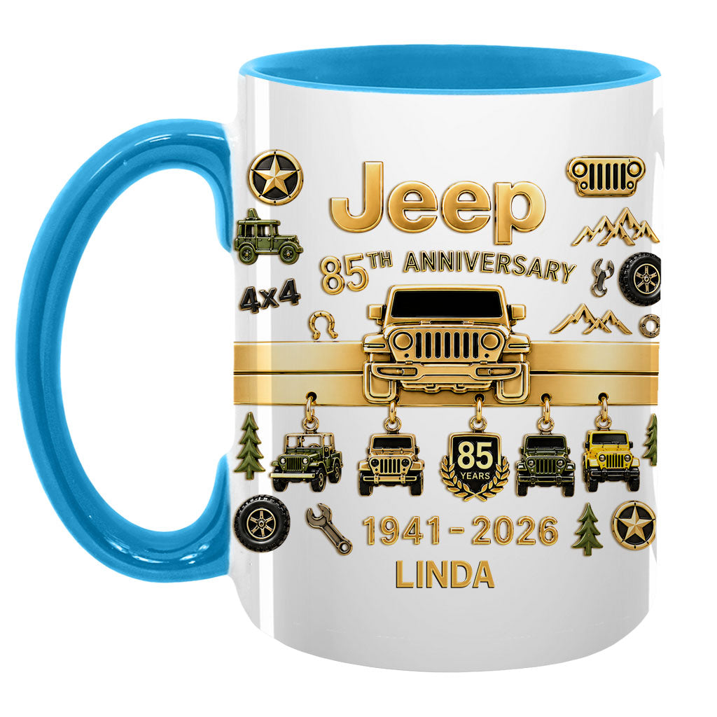Jeep 85th Anniversary Personalized Accent Mug DN1408261641