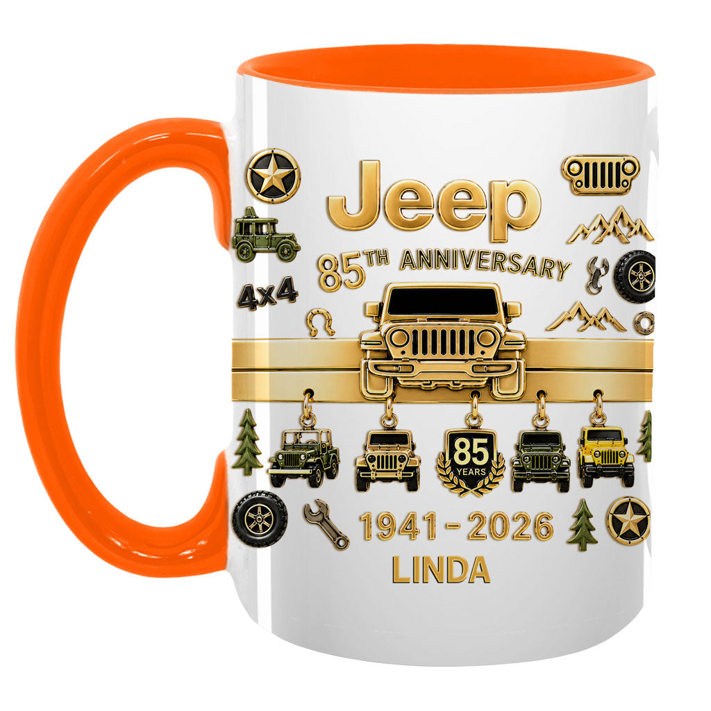 Jeep 85th Anniversary Personalized Accent Mug DN1408261641
